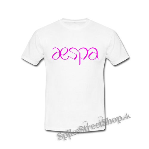 AESPA - Logo Pink - biele detské tričko
