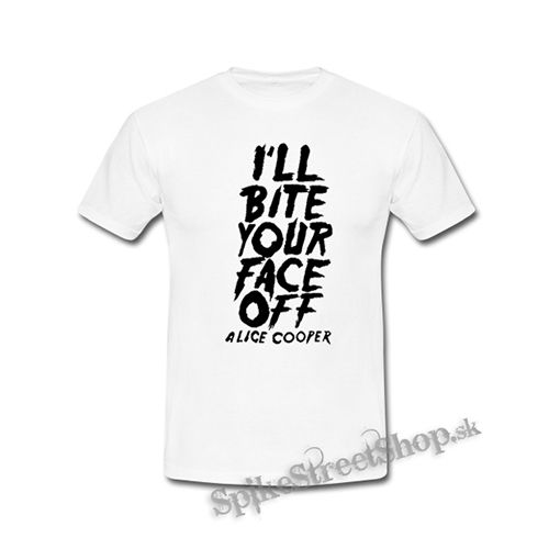 ALICE COOPER - Bite Your Face Off - biele detské tričko