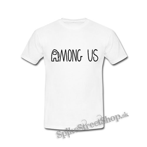 AMONG US - Logo - biele detské tričko