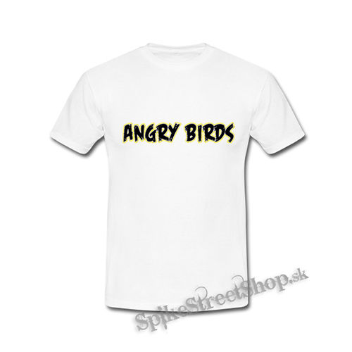 ANGRY BIRDS - Logo - biele detské tričko