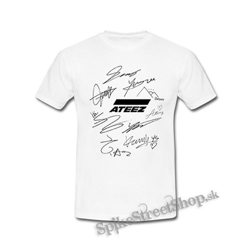 ATEEZ - Logo & Signature - biele detské tričko