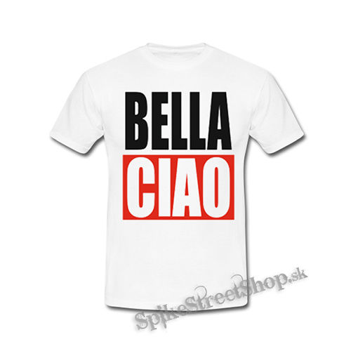 BELLA CIAO - biele detské tričko