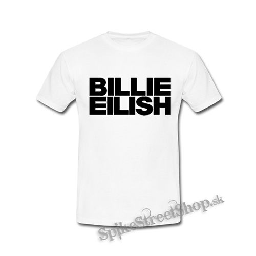 BILLIE EILISH - Logo Bold - biele detské tričko