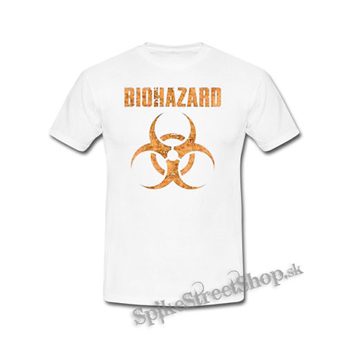 BIOHAZARD - Logo Orange - biele detské tričko