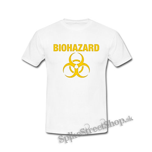 BIOHAZARD - Yellow Logo Crest - biele detské tričko
