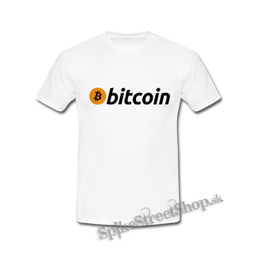 BITCOIN - Logo - biele detské tričko