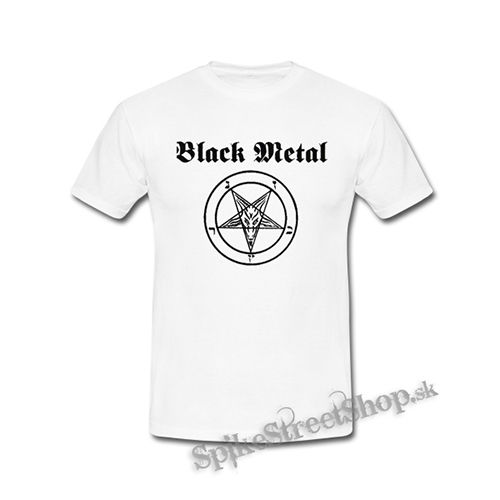 BLACK METAL - biele detské tričko
