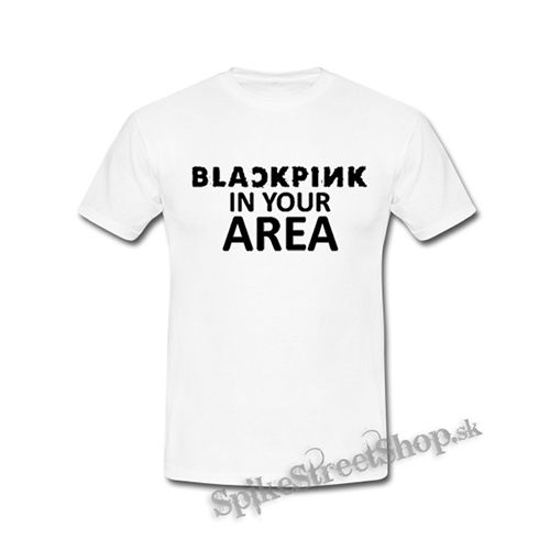BLACKPINK - In Your Area - biele detské tričko