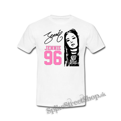 BLACKPINK - Jennie 96 Signature Portrait - biele detské tričko