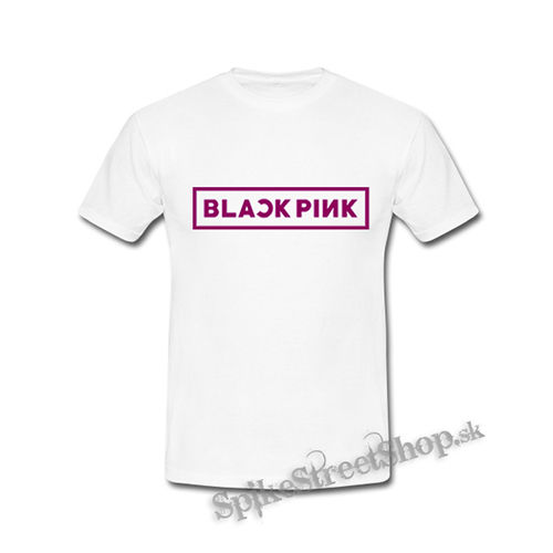 BLACKPINK - Logo Pink - biele detské tričko