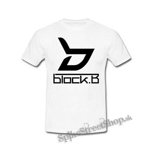 BLOCK B - Logo - biele detské tričko