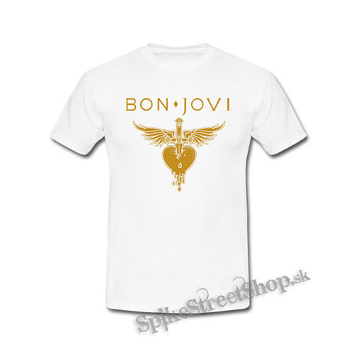 BON JOVI - Yellow Heart - biele detské tričko