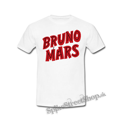 BRUNO MARS - Logo - biele detské tričko