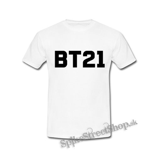 BT21 - Logo - biele detské tričko