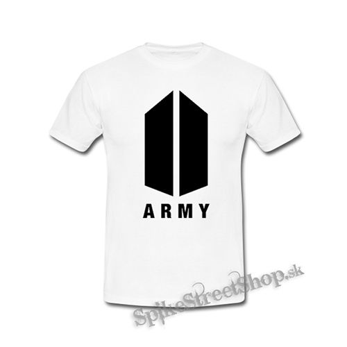 BTS - BANGTAN BOYS - Army Logo - biele detské tričko