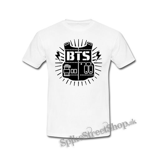 BTS - BANGTAN BOYS - Logo Design - biele detské tričko