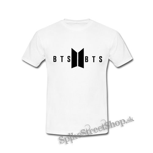 BTS - BANGTAN BOYS - Logo - biele detské tričko
