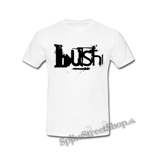 BUSH - Logo - biele detské tričko