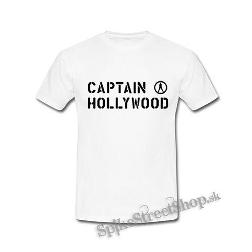 CAPTAIN HOLLYWOOD - Logo - biele detské tričko