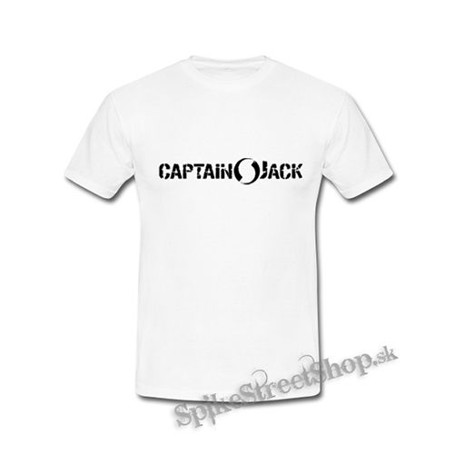 CAPTAIN JACK - Logo - biele detské tričko