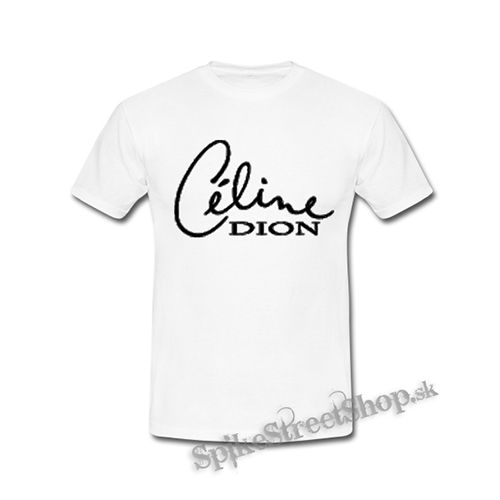 CELINE DION - Logo - biele detské tričko