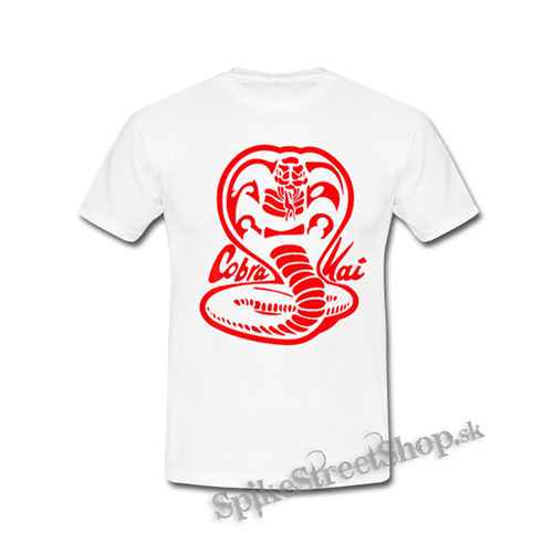 COBRA KAI - Red Cobra Logo - biele detské tričko