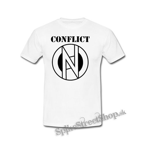 CONFLICT - Logo Crest - biele detské tričko