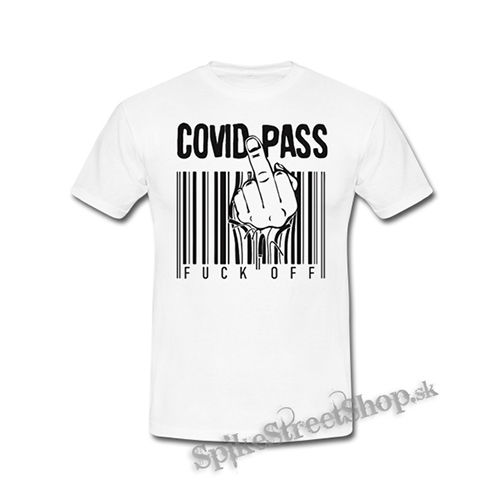 COVID PASS - biele detské tričko
