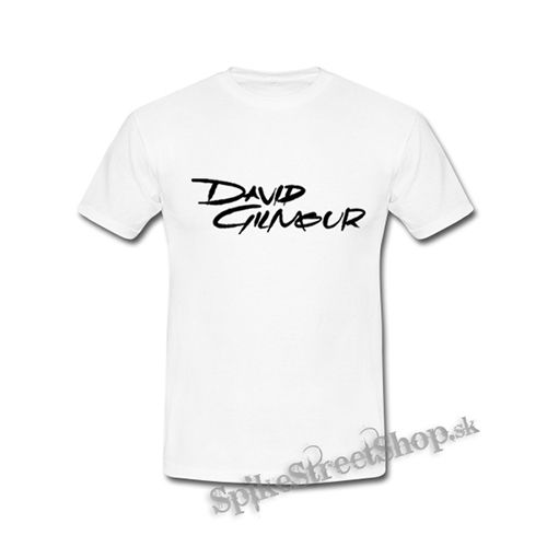 DAVID GILMOUR - Logo - biele detské tričko