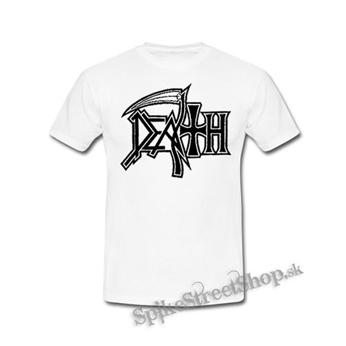 DEATH - Logo Black - biele detské tričko