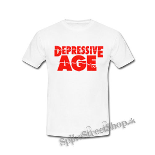 DEPRESSIVE AGE - Logo Red - biele detské tričko