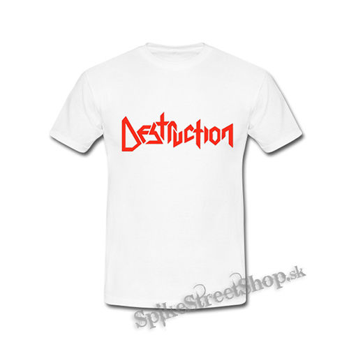 DESTRUCTION - Red Logo - biele detské tričko