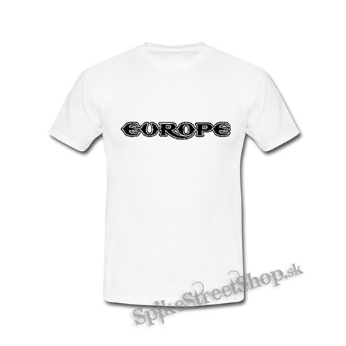 EUROPE - Black Logo - biele detské tričko
