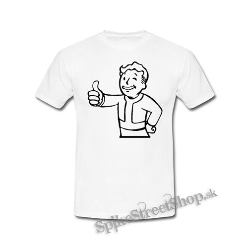 FALLOUT - Vault Boy - biele detské tričko