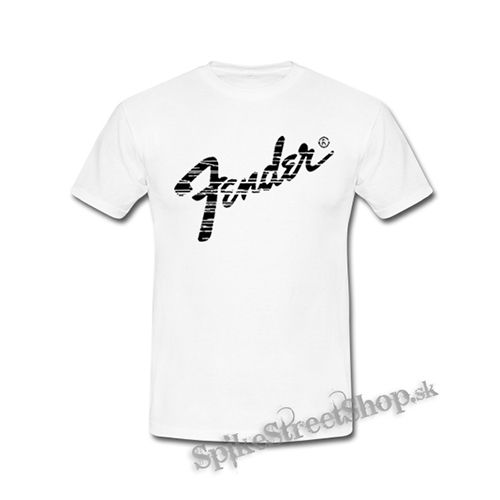 FENDER - Logo Vintage - biele detské tričko
