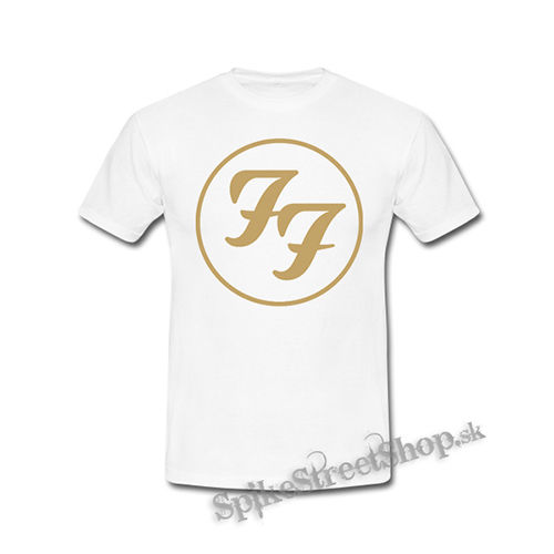 FOO FIGHTERS - Gold Logo - biele detské tričko