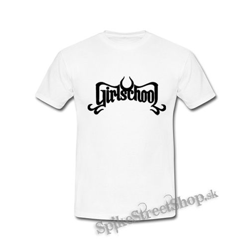 GIRLSCHOOL - Logo Band - biele detské tričko