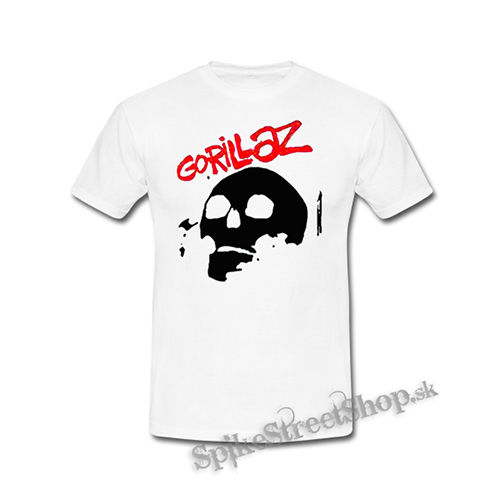 GORILLAZ - Skull - biele detské tričko