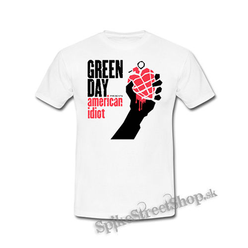 GREEN DAY - American Idiot - biele detské tričko