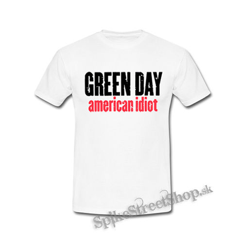GREEN DAY - American Idiot Slogan - biele detské tričko