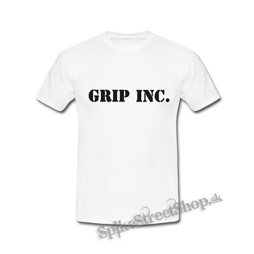 GRIP INC - Logo - biele detské tričko