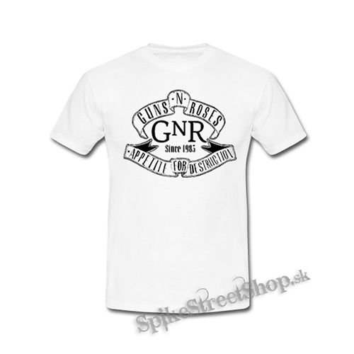 GUNS N ROSES - Appetite Slogan - biele detské tričko