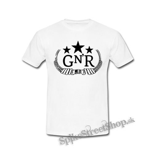 GUNS N ROSES - Black Logo Chinese Democracy - biele detské tričko