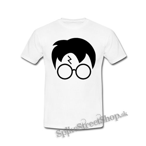 HARRY POTTER - Glasses Bold Crest - biele detské tričko