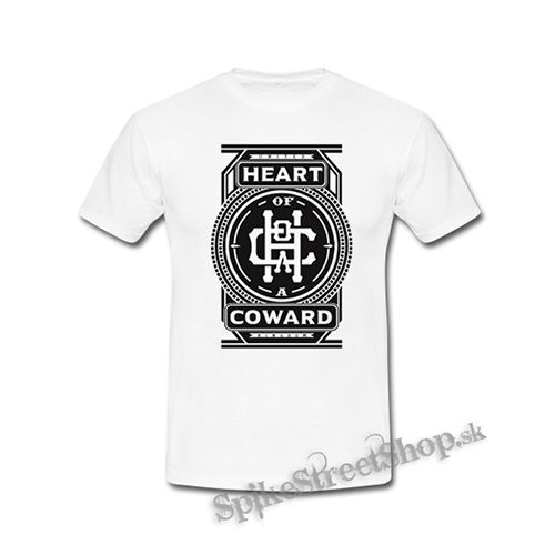 HEART OF A COWARD - Logo - biele detské tričko