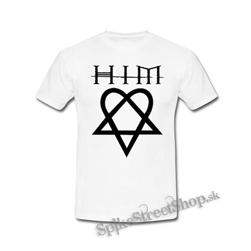 HIM - Heartagram & Logo - biele detské tričko