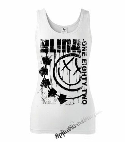 BLINK 182 - Spelled Out - Ladies Vest Top - biele