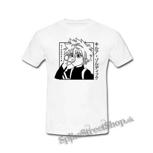 HUNTER X - Killue Manga Anime Portrait - biele detské tričko