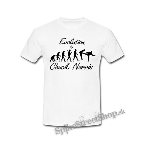 CHUCK NORRIS - Evolution By Chuck Norris - biele detské tričko