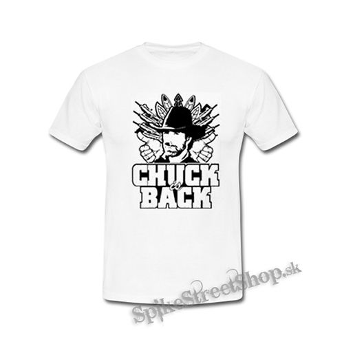 CHUCK NORRIS - Chuck Is Back - biele detské tričko